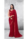 Red Colour Designer Georgette Party Wear Heavy Worked Saree 2109